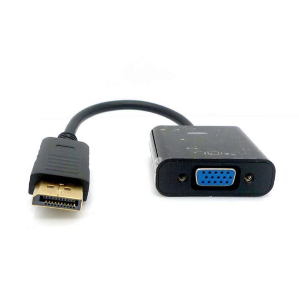 Adaptador conversor DisplayPort macho para VGA fêmea