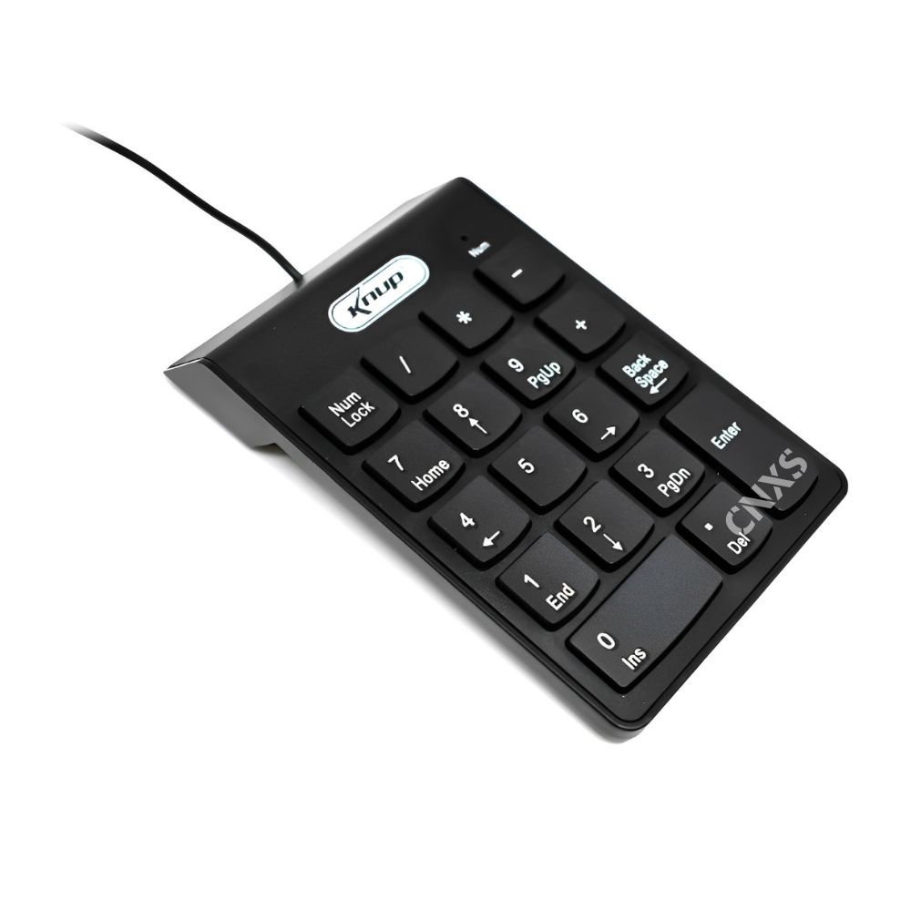 Teclado Numérico Com Fio Usb 1 25 Metros 18 Teclas Pequeno