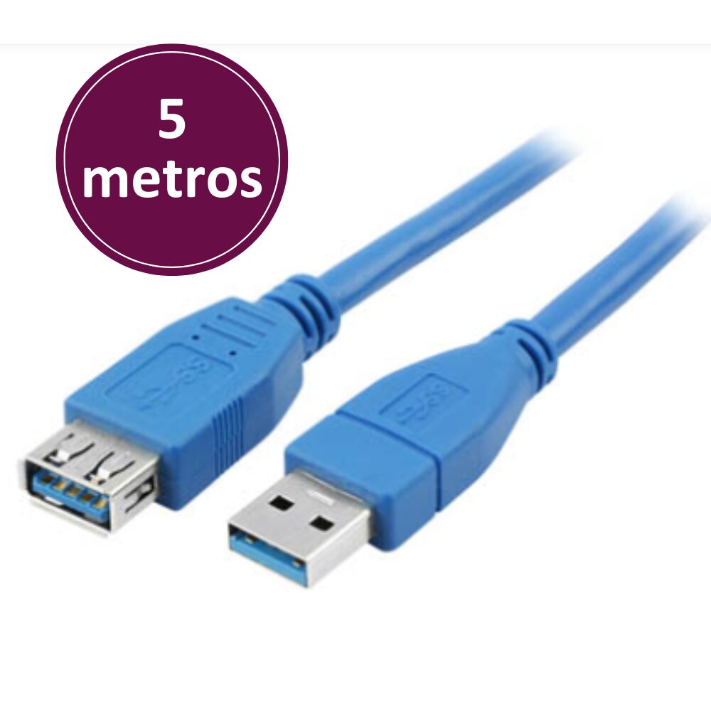 Cabo USB 3.1 A-Mch x A-Fem 5m