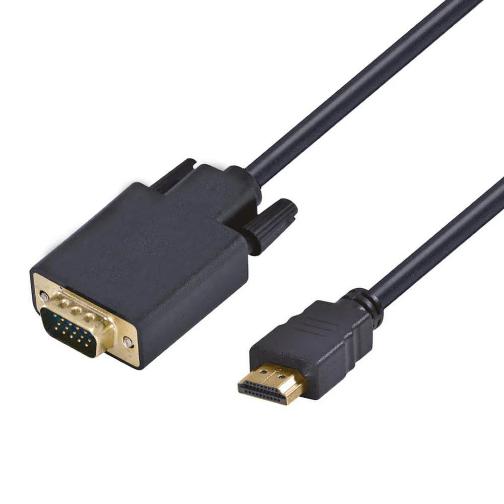 Cabo Conversor Adaptador HDMI Macho para VGA Macho 1,8m